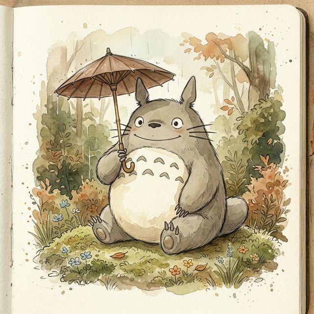Totoro illustration